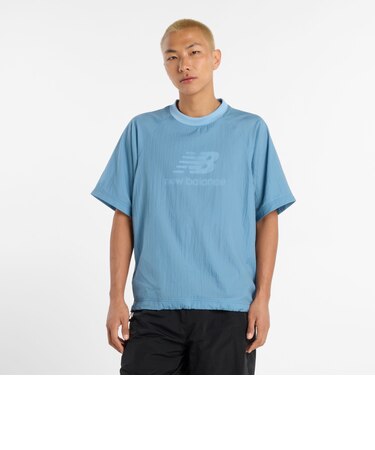 NB Grey ウーブン Tシャツ