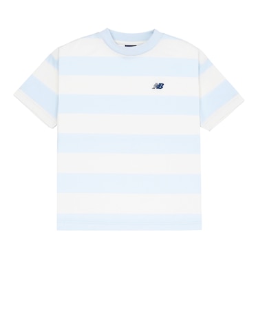 NB DRY ボーダーショートスリーブTシャツ コットンライク
