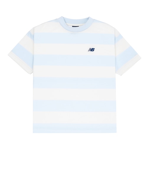 NB DRY ボーダーショートスリーブTシャツ コットンライク