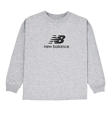 NB DRY スタックドロゴロングスリーブTシャツ