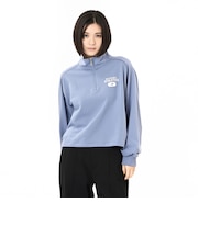 ハーフジップスウェット