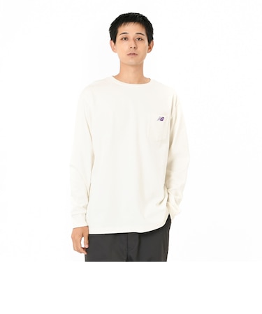 NB刺繍ポケットロングスリーブTシャツ