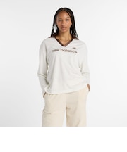 メッシュジャージロングスリーブトップ