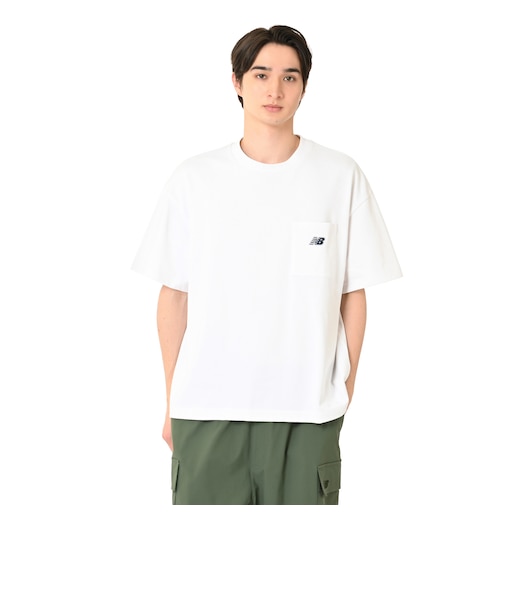 エンブロイダリードNBポケットショートスリーブTシャツ