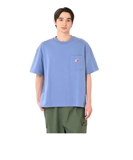 エンブロイダリードNBポケットショートスリーブTシャツ