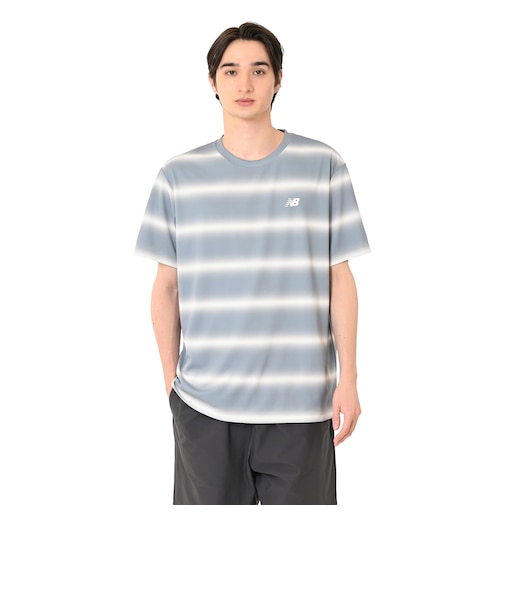 ファンクショナルショートスリーブストライプドTシャツ