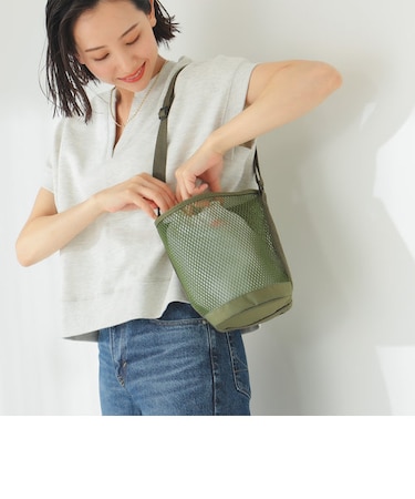 UNIVERSAL OVERRALL × B:MING by BEAMS / 別注 メッシュ ショルダー バッグメッシュ ソリッド ショルダーバッグ
