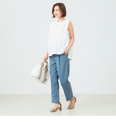 B:MING by BEAMS / タック ブラウス ＆ テーパードパンツ セットアップ