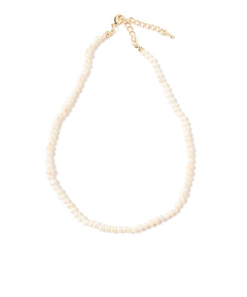 淡水パールダブルシャインのビーズチェーンネックレス　♯8 SALE 30%OFF】淡水パールダブルシャインのビーズチェーン