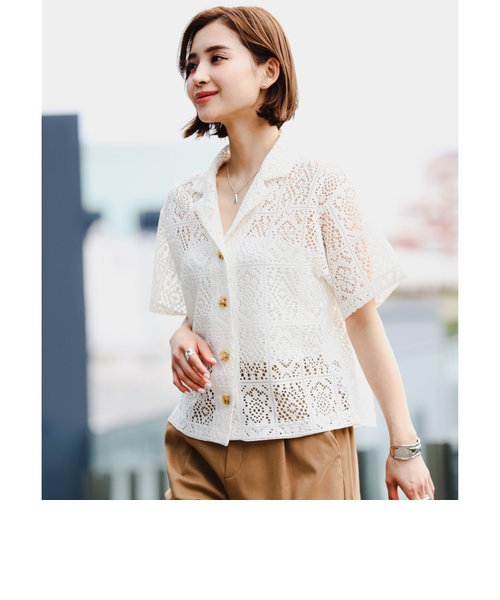 B:MING by BEAMS / レース 開襟 シャツ｜ビーミングライフストア