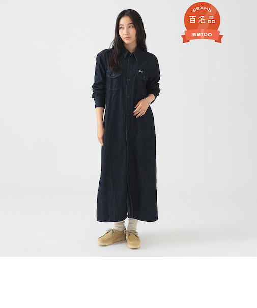 【別注】Lee / デニム シャツ ワンピース(S~M)