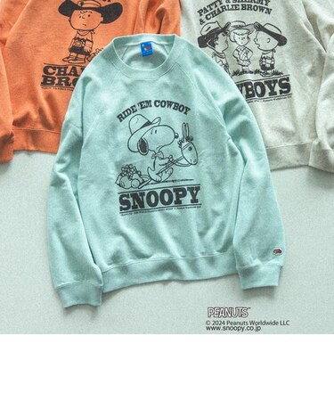 FRUIT OF THE LOOM / Peanuts ラグラン スウェット（WOMENS 