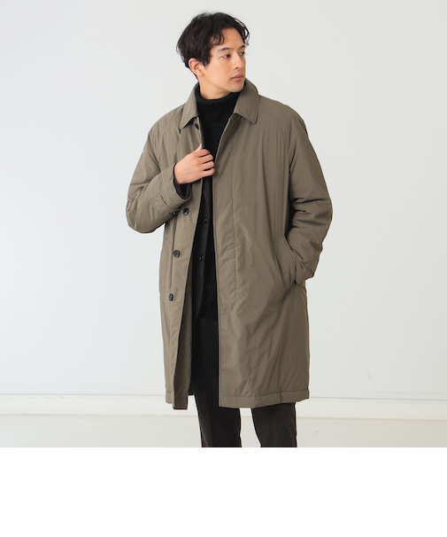 Sorona(R) 中綿 ステンカラーコート 24AW