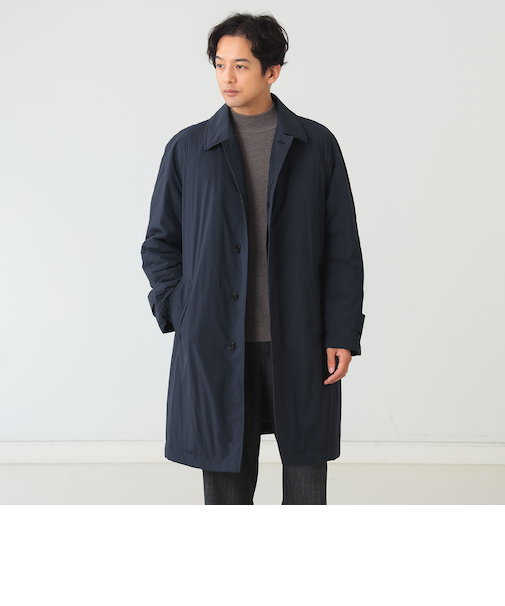 Sorona(R) 中綿 ステンカラーコート 24AW