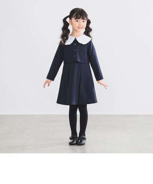 セレモニー BIG襟 ドッキング ワンピース 2025SS（100～130cm）