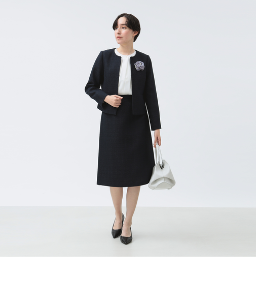 【WEB限定】ジャケット & ブラウス & スカート セット（S～L）