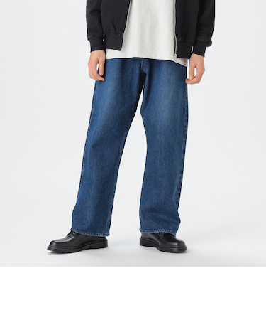 【別注】NEEDBY heritage / Johnson ワイド 2プリーツ デニム パンツ