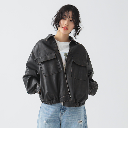 ビンテージ　Briggs,Jones&Gibson Ltd.コート ビンテージ40's50's○ピンチバックホースハイドカーコート茶40