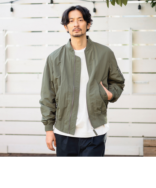 【最終セール】BEAMS リラックスフィット MA-1 （撥水） BEAMS ma1 ma-1 リラックスフィット MA-1 （撥水） メンズ