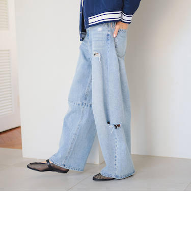 カットオフ デニム パンツ（S～M）