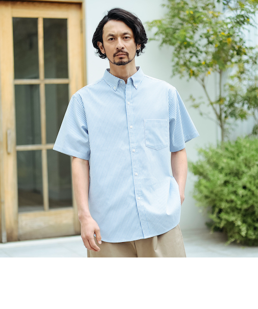吸水速乾 オックス ボタンダウン ショートスリーブ シャツ 25SS