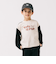 バイカラー プリント ロングスリーブ Tシャツ（100～140cm）