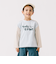 バイカラー プリント ロングスリーブ Tシャツ（100～140cm）