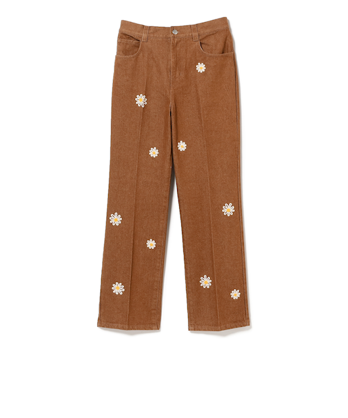 ambiance / Embroidery Denim Pants（S～L）