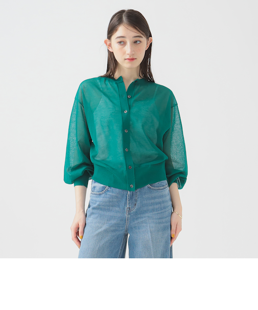 シアー ニット カーディガン 25SS