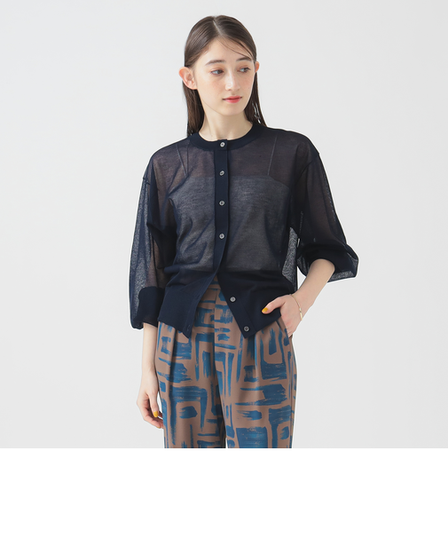 シアー ニット カーディガン 25SS