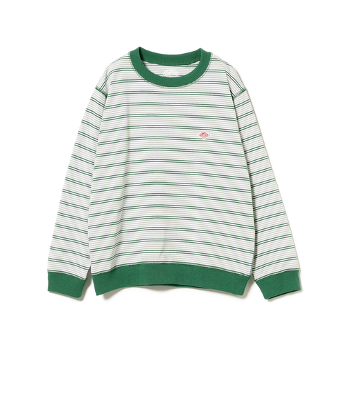 DANTON / KIDS' LONG SLEEVE SWEAT T-SHIRT STRIPE（105～135cm）