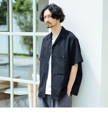【別注】HELLY HANSEN / マリンリゾート ショートスリーブ シャツ