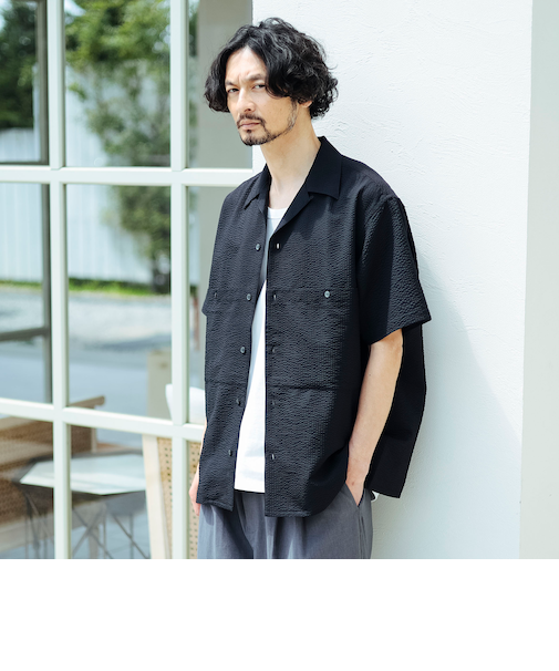 【別注】HELLY HANSEN / マリンリゾート ショートスリーブ シャツ