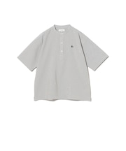 サッカー バンドカラー ハーフスリーブ シャツ