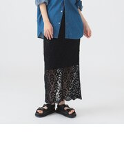 かぎ針風 レース スカート