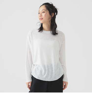 スラブ ロング Tシャツ（S～M）