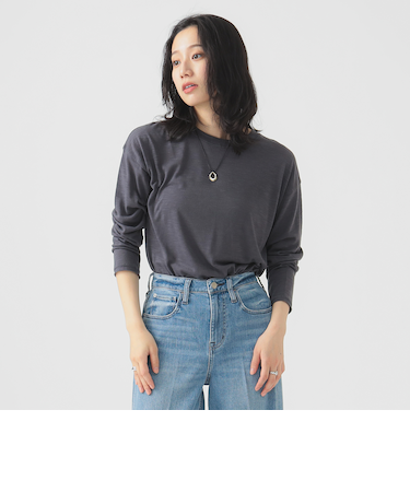 スラブ ロング Tシャツ（S～M）