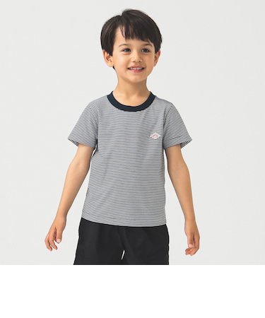 DANTON / KIDS' SHORT SLEEVE INNER T-SHIRT STRIPE 2025SS(105~135cm)