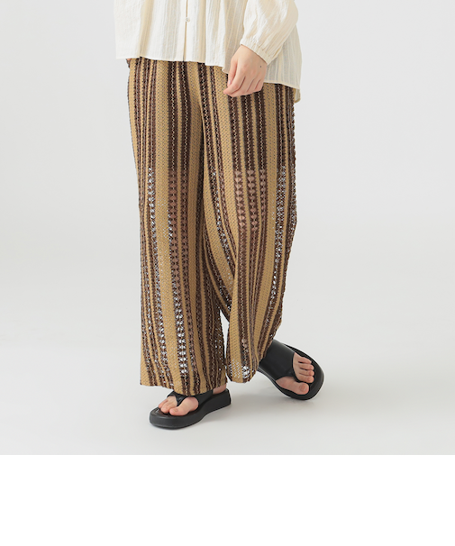 インド ストライプ レース パンツ（S～M）