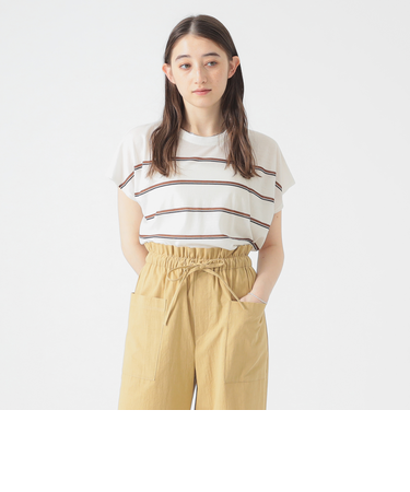 シアー ボーダー Tシャツ