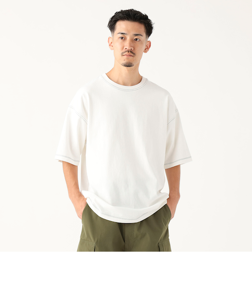 ヘビーウェイト ステッチ クルーネック Tシャツ
