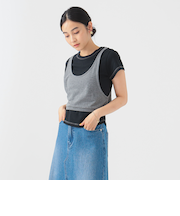 【セットアイテム】レイヤード キャミ × プルオーバー