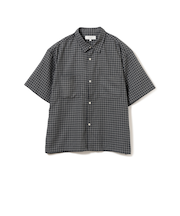 スモールチェック ハーフスリーブ シャツ