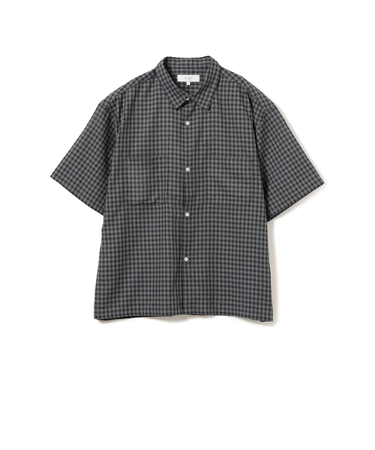 スモールチェック ハーフスリーブ シャツ