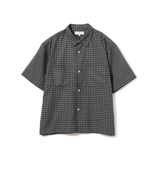 スモールチェック ハーフスリーブ シャツ