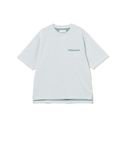 ダブルフェイス クルーネック ポケット Tシャツ