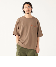 ダブルフェイス クルーネック ポケット Tシャツ