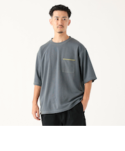 ダブルフェイス クルーネック ポケット Tシャツ