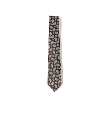 シルク ペイズリー ナロー ネクタイ 25FW
