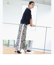 プリント ライン パンツ（S～M）